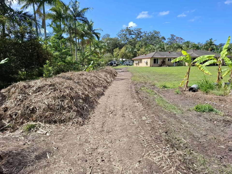 Swales & raised garden bed